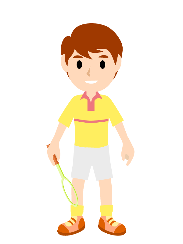 テニス選手のイラスト