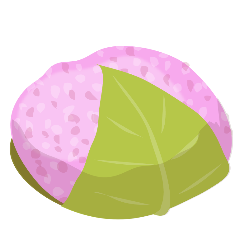 桜餅のイラスト