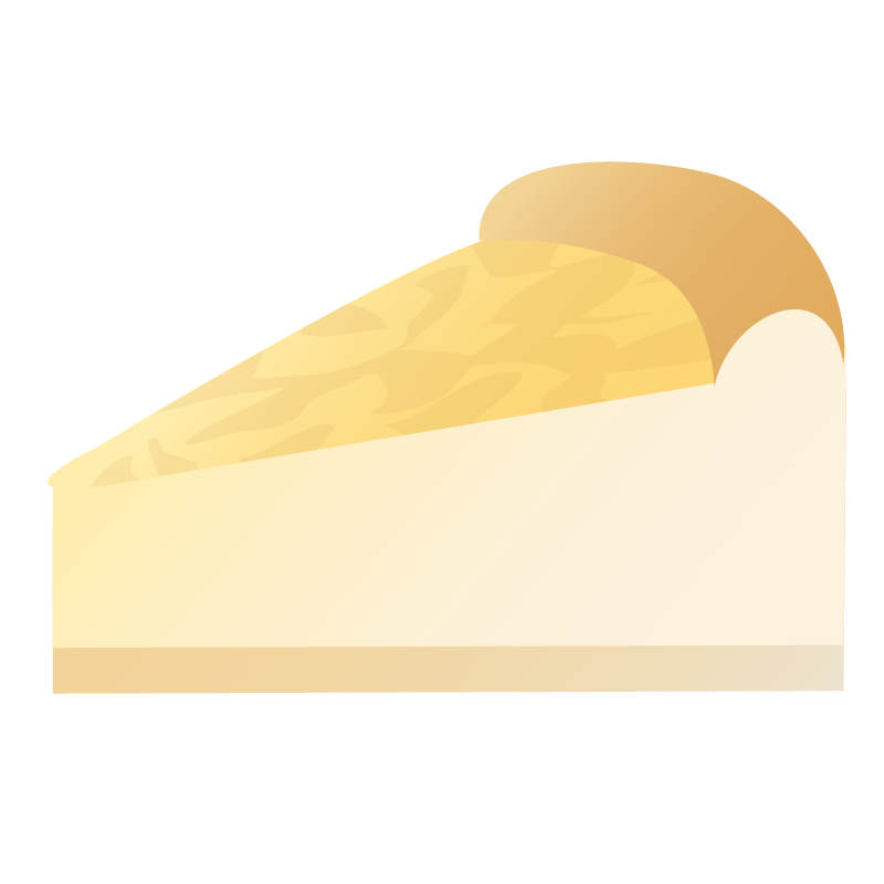 レアチーズケーキのイラスト