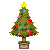 クリスマスツリーのGIFアニメ