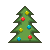 クリスマスツリーのGIFアニメ