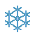 雪の結晶のGIFアニメ