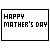 母の日のメッセージカードのGIFアニメ