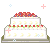 ウェディングケーキのGIFアニメ