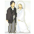 結婚式の記念写真（和服）のGIFアニメ