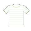 緑のボーダー柄のTシャツのイラスト