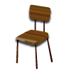 木の椅子のイラスト