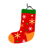 クリスマスのプレゼントを入れる靴下