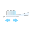 歯ブラシのブラッシングの方法