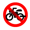 バイク禁止のアイコン