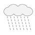雨、雨雲のイラスト