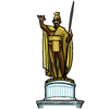 カメハメハ大王像のイラスト