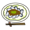 岡山のお好み焼きカキオコのイラスト