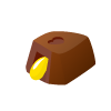 パイナップルソースのチョコのイラスト